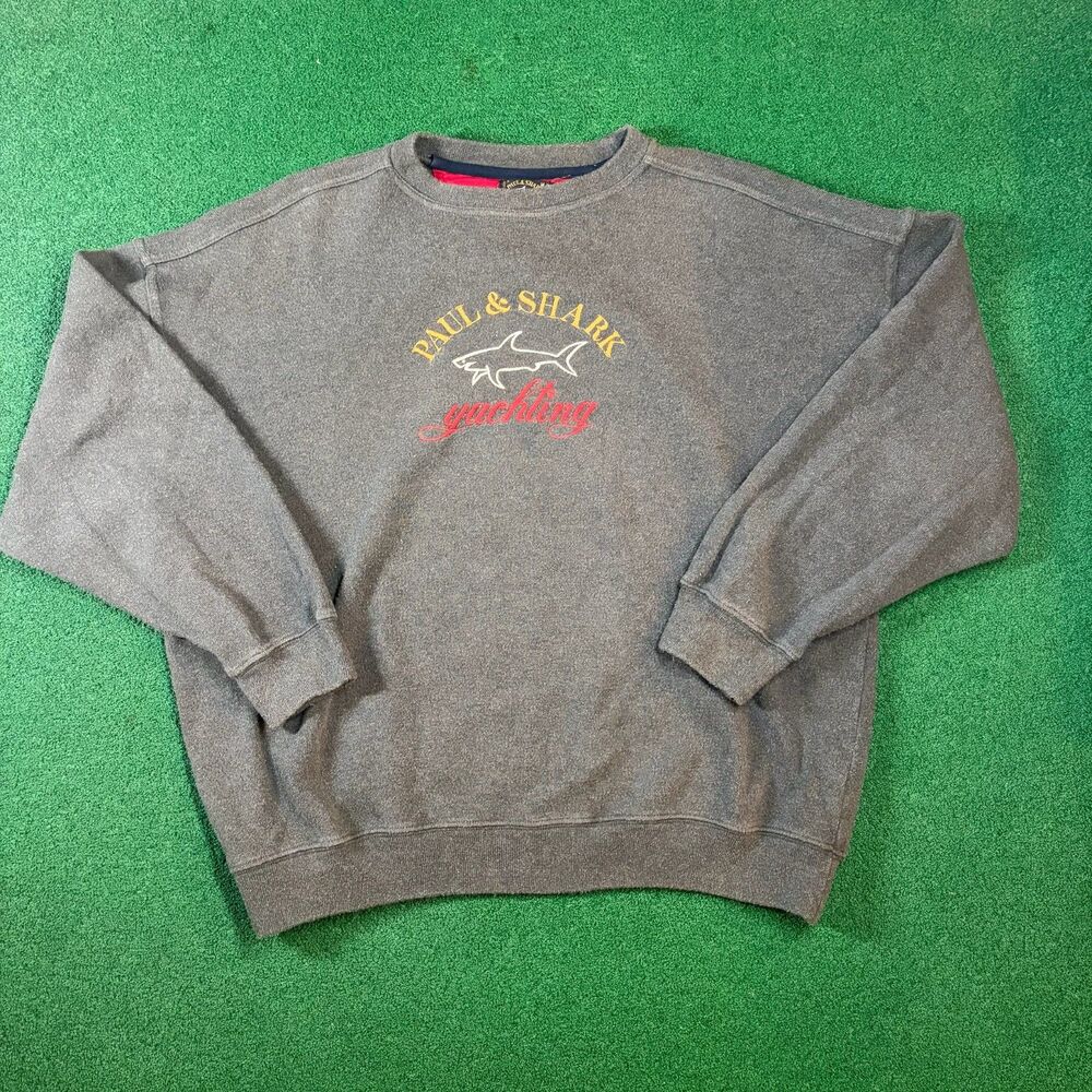 Size M Mens – Paul & Shark Yachting Shark Logo Crewneck Sweatshirt